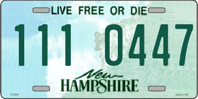 NH license plate 1110447