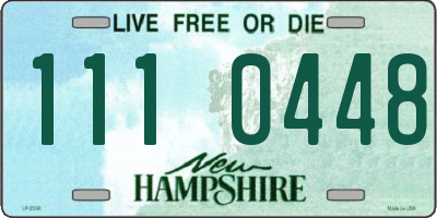 NH license plate 1110448