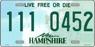 NH license plate 1110452