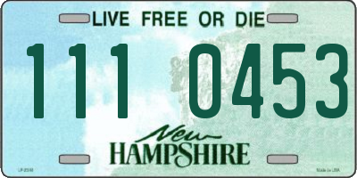 NH license plate 1110453