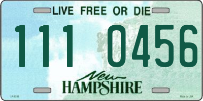 NH license plate 1110456