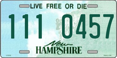 NH license plate 1110457