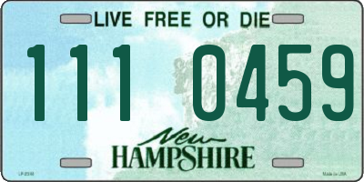 NH license plate 1110459