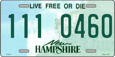NH license plate 1110460