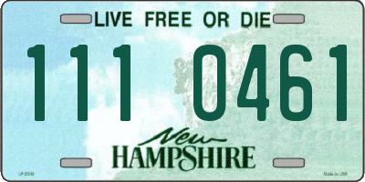 NH license plate 1110461
