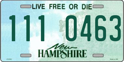 NH license plate 1110463