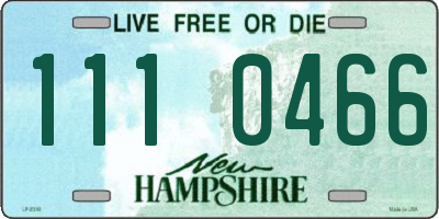 NH license plate 1110466
