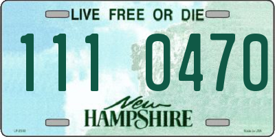 NH license plate 1110470