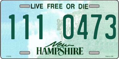 NH license plate 1110473