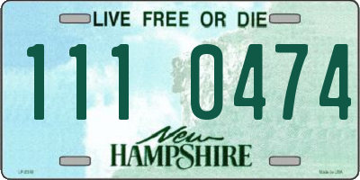 NH license plate 1110474