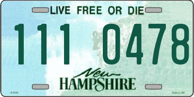 NH license plate 1110478