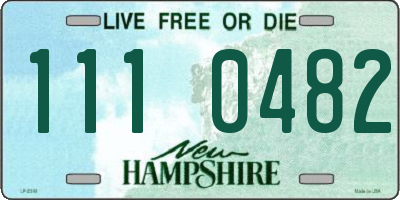 NH license plate 1110482