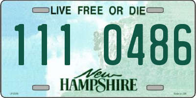 NH license plate 1110486