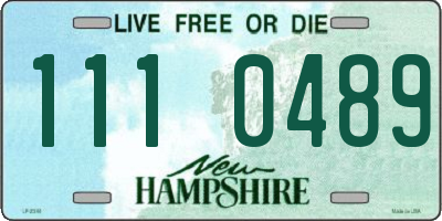NH license plate 1110489