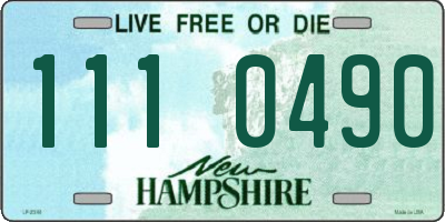 NH license plate 1110490