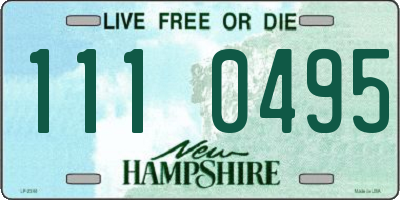 NH license plate 1110495