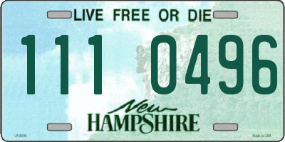 NH license plate 1110496