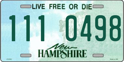 NH license plate 1110498
