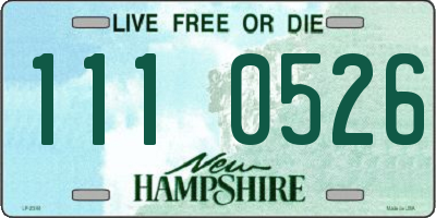 NH license plate 1110526