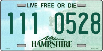 NH license plate 1110528