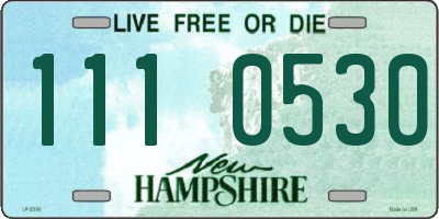 NH license plate 1110530