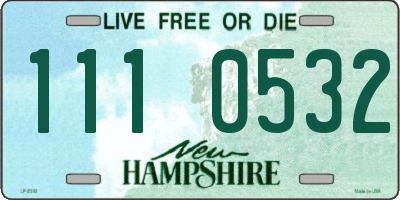NH license plate 1110532