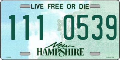 NH license plate 1110539