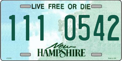 NH license plate 1110542