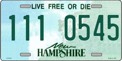 NH license plate 1110545