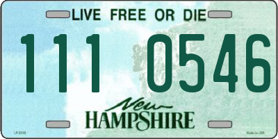 NH license plate 1110546