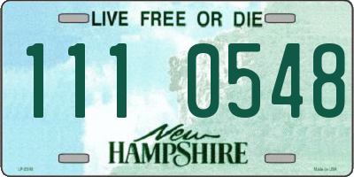 NH license plate 1110548