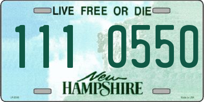 NH license plate 1110550