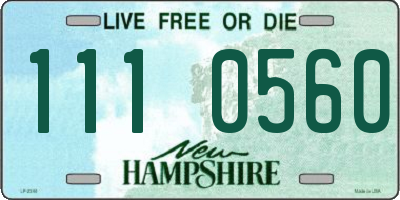 NH license plate 1110560