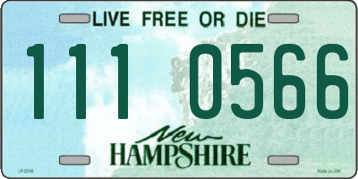 NH license plate 1110566