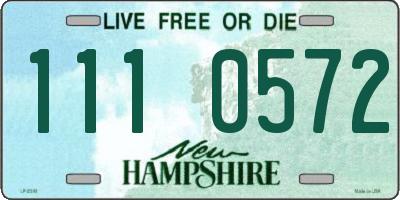 NH license plate 1110572