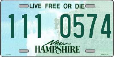 NH license plate 1110574