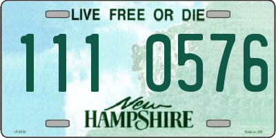 NH license plate 1110576