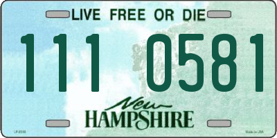 NH license plate 1110581
