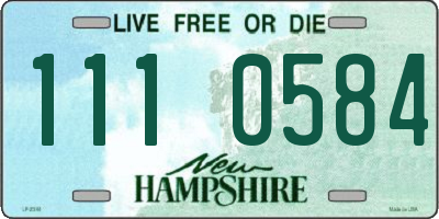 NH license plate 1110584
