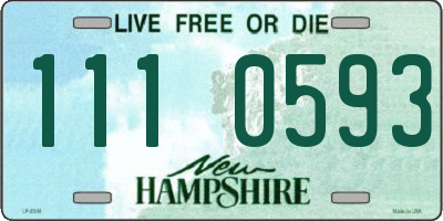 NH license plate 1110593