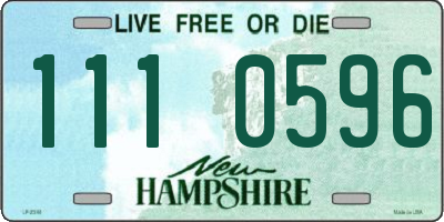 NH license plate 1110596