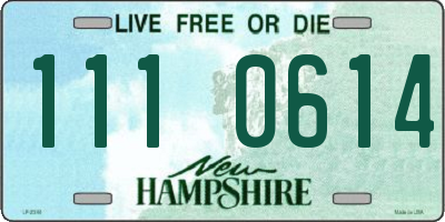 NH license plate 1110614