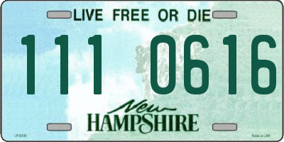 NH license plate 1110616