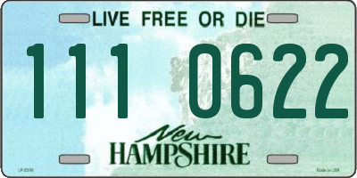 NH license plate 1110622