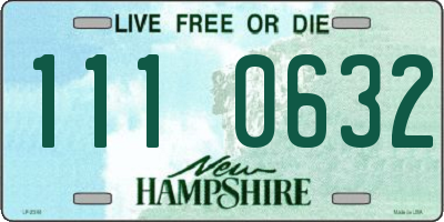 NH license plate 1110632