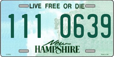 NH license plate 1110639