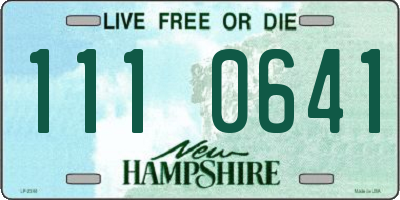 NH license plate 1110641
