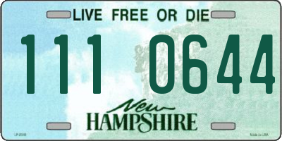 NH license plate 1110644