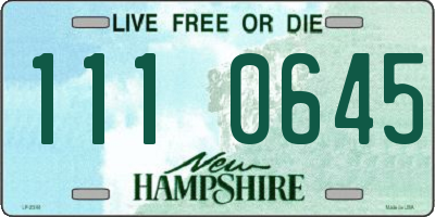 NH license plate 1110645