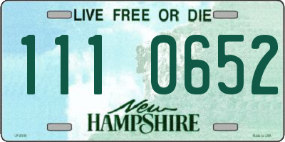 NH license plate 1110652